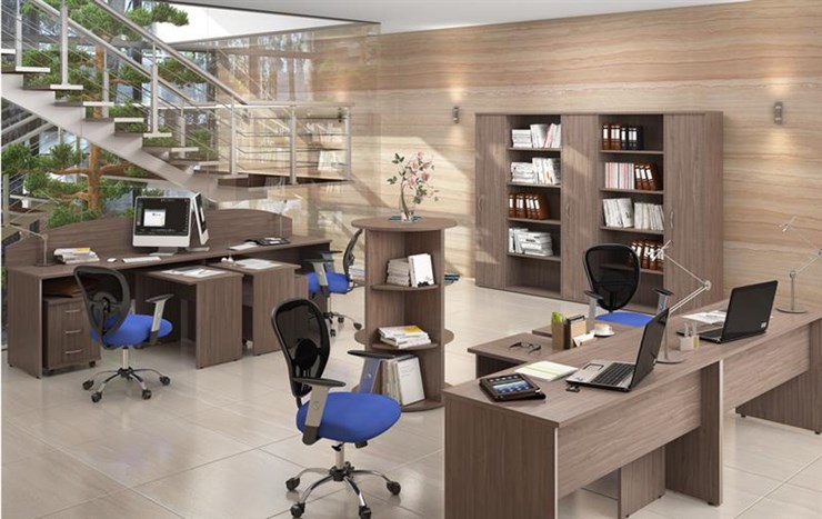 Офисный комплект мебели IMAGO четыре рабочих места, стол для переговоров в Челябинске - изображение 6